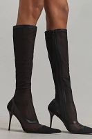 Jeffrey Campbell Mesh Stocking Boots