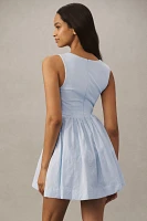 BHLDN Jemma Scoop-Neck Fit & Flare Mini Dress