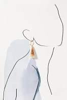 Long Shell Drop Earrings