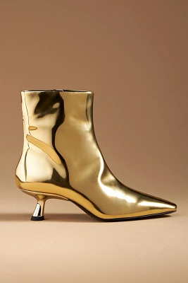 SIMONMILLER Kuki Chrome Kitten-Heel Ankle Boots