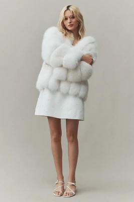 Theia Faux Fur Jacket