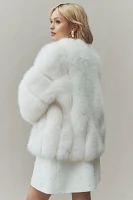 Theia Faux Fur Jacket