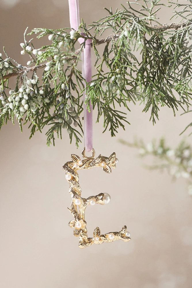 Aurelia Gold Monogram Ornament