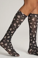 For Love & Lemons Floral Knee-High Socks