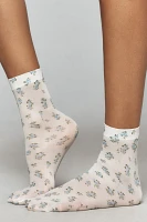 For Love & Lemons Floral Sheer Socks