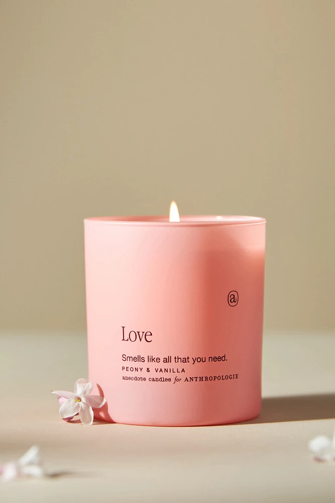 Anecdote Love Glass Candle