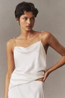 Cami NYC Busy Cowl-Neck Pearl-Strap