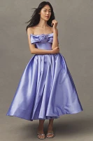 Hutch Siriana Strapless Bow-Tie Midi Dress