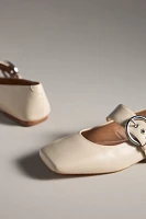 Square-Toe Mary Jane Flats