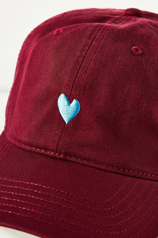 Kerri Rosenthal Heart Baseball Cap