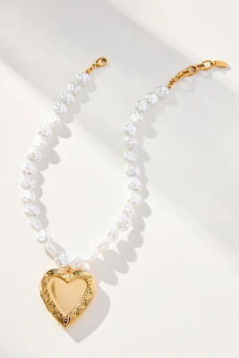 Logan Tay Pearl Locket Necklace