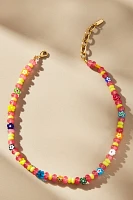 Logan Tay Colorful Flower Beaded Necklace