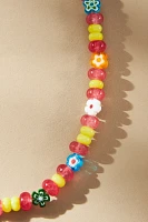 Logan Tay Colorful Flower Beaded Necklace