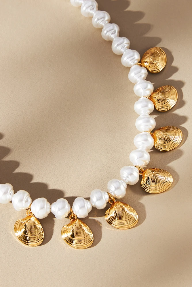 Logan Tay Pearl Shell Necklace 