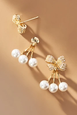 Shashi Bow Jacket Earrings