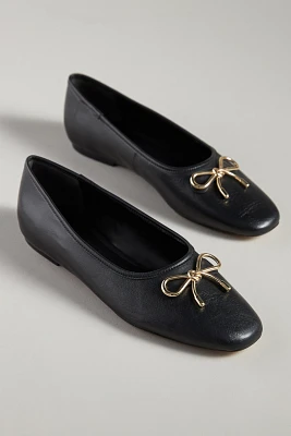 Maeve Metal Bow Ballet Flats