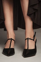 By Anthropologie T-Strap Slingback Heels