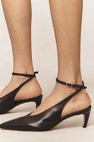 Ankle-Wrap Kitten Heels