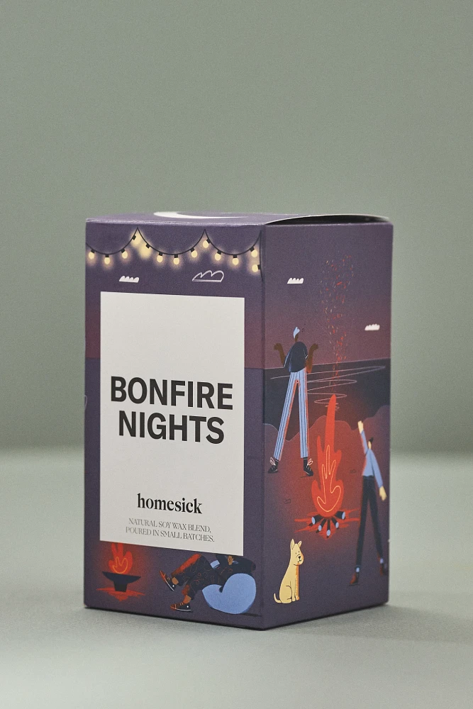 Homesick Bonfire Nights Boxed Candle