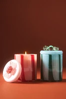 Novelty Gourmand Peppermint Stick Glass Candle