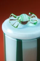 Novelty Gourmand Peppermint Stick Glass Candle