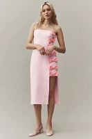 BHLDN Lia Strapless Bow Midi Dress