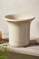 Flared Rim Ceramic Planter