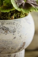 Brushstroke Footed Ceramic Pot