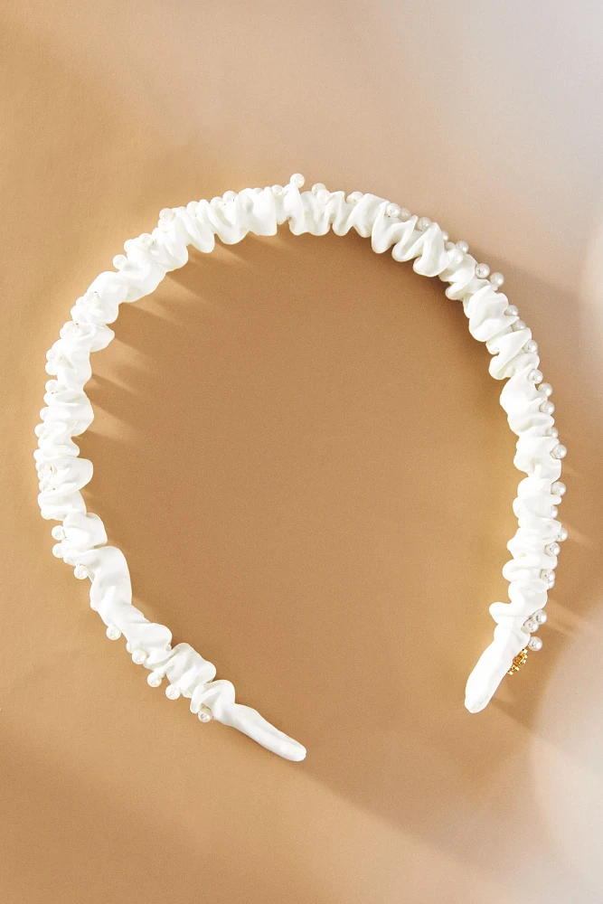 Lele Sadoughi Mixed Pearl Thin Headband