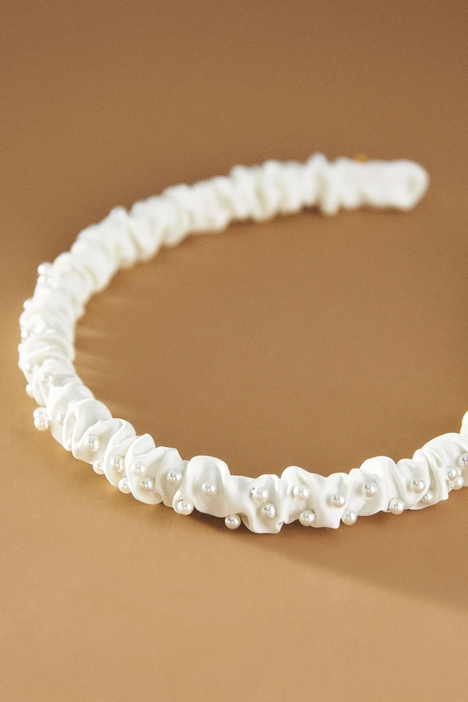 Lele Sadoughi Mixed Pearl Thin Headband
