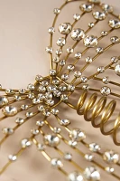 Jeweled Metal Bow Tree Topper