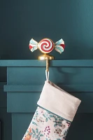 Peppermint Candy Metal Stocking Holder