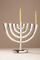 Silver Metal Menorah