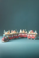 Light-Up Wooden Train Advent Calendar