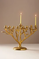 Gilded Branch Menorah