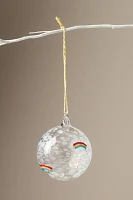 Pressed Bead Icon Glass Ornament