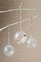 Pressed Bead Icon Glass Ornament