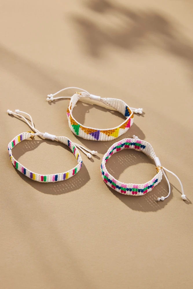 Moio Rainbow Trio Bracelets, Set of 3