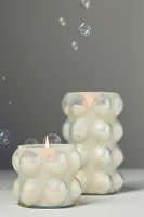 Textured Dot Fruity Champagne Cheers Glass Candle