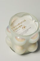 Textured Dot Fruity Champagne Cheers Glass Candle