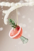 Cranberry Cocktail Glass Ornament