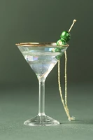 Dirty Martini Cocktail Glass Ornament