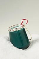 Peppermint Cocktail Glass Ornament