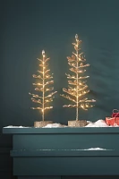 Crystal Leaves Light-Up Gold Tree