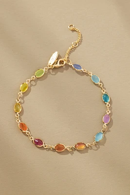 Infinity Glass Stone Bracelet