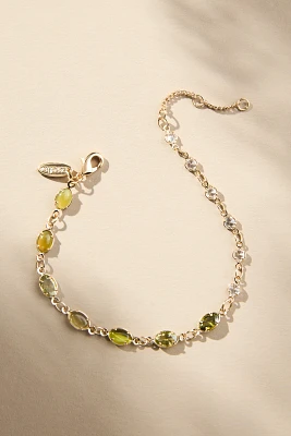 Infinity Glass Stone Bracelet