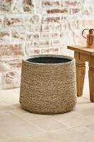 Woven Seagrass + Fiber Taper Pot