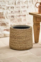 Woven Seagrass + Fiber Taper Pot