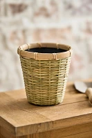 Woven Bamboo Taper Planter