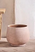 Footed Round Cement Planter